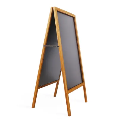 Obrázok produktu pre Obojstranný drevený stojan na tabuľu, skladací, 100 x 50 cm, 100 x 50 cm / 39 x 20 palcov