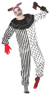 Produktbild von Pierrot Kostüm für Fasching & Karneval, Größe L 52-54, mit zugenähtem Mund