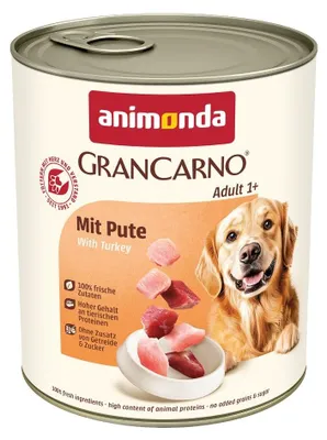Zdjęcie produktu dla Animonda GranCarno Adult Indyk - mokra karma dla psa - 800g