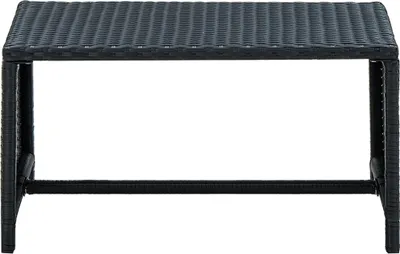 Produktbild von vidaXL Couchtisch Schwarz 70×40×38 cm Poly Rattan