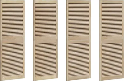 Produktbild von Schranktür 4 pcs Natur 170 x 2,1 x 59,5 cm Massives Kiefernholz