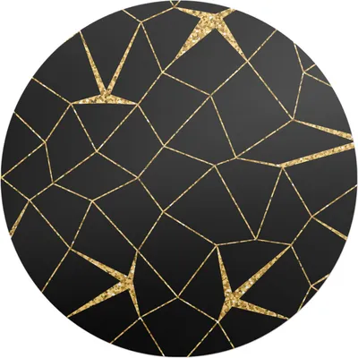 Produktbild von Geometrisches Linienmuster – Bodenschutzmatte – Stuhlunterlage – Bürostuhlmatte – Rutschfeste Bodenmatte – Schutzmatte für Hartboden – fi 100 cm