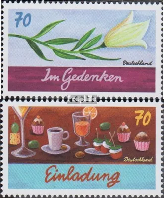 Produktbild von Briefmarken BRD (BR.Deutschland) 2017 Mi 3305-3306 (kompl.Ausg.) postfrisch Grußmarken