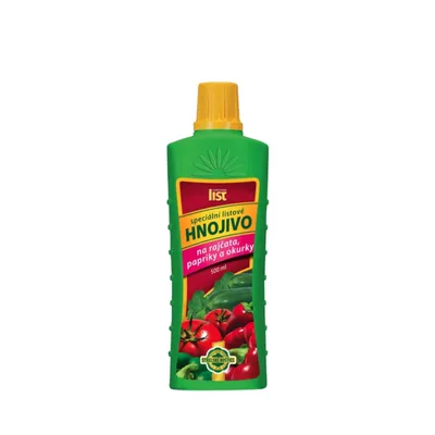 Obrázok produktu pre Hnojivo hoštické 500ml LIST RAJČIAK, PAPRIKA a UHORKY s kolagénom
