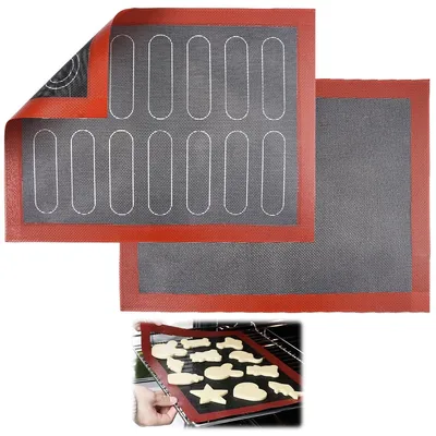 Produktbild von Backmatte aus Silikon - Antihaftbeschichtete Backunterlage für den Backofen - 2 Stück, 30 x 40 cm