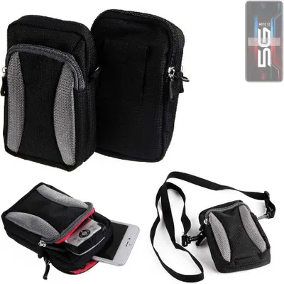 Produktbild von K-S-Trade Holster Schutz Hülle kompatibel mit Infinix Note 12 5G Handy Hülle Gürteltasche Umhängetasche mit Zusatzfach schwarz
