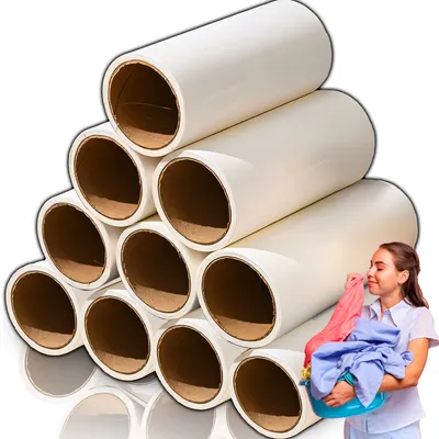 Produktbild von 10 Stück Fusselrollen 10 Rollen a 30 Blatt Fusselroller Fussel Dreck Schmutz Staub Rolle Rollen Bürste Bürsten 20er Pack Retoo