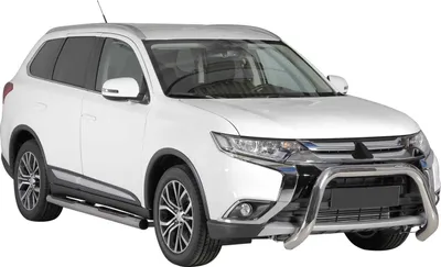 Zdjęcie produktu dla Listwa ochronna przedniego zderzaka do Mitsubishi Outlander PHEV 2015-2018 ø76 stalowa