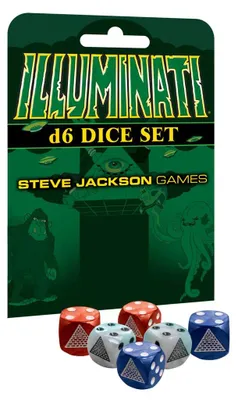 Produktbild von Illuminati D6 Dice Set - Würfelset - Steve Jackson Games
