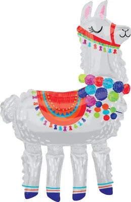 Produktbild von AMSCAN Airwalker Llama Fol.-Ballon P93 Ver 0 0 0