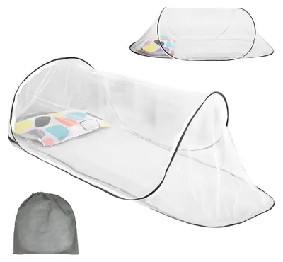 Image de Moustiquaire pop-up et pliable pour lit de camping - 200x80x56 cm