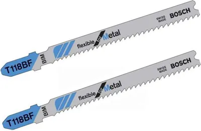 Produktbild von 2 Stk. Bosch  Metal Stichsägeblatt T 118 BF BiM