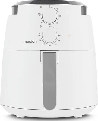 Produktbild von Heißluftfritteuse MEDION MD13020 Airfryer, 1500 Watt, 4,7 L, 60 Min Timer, Bis 200°C, Weiß