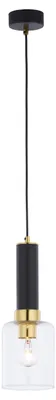 Productafbeelding van Hanglamp TULUZA, zwart-goud, 1xE27, 40W, metaal, afmetingen: 80x12x12 cm, IP20, merk: Jupiter
