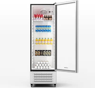 Zdjęcie produktu dla KlarsteinGrandCooler lodówka na napoje, 306 l, oświetlenie LED, kółka, 4 półki