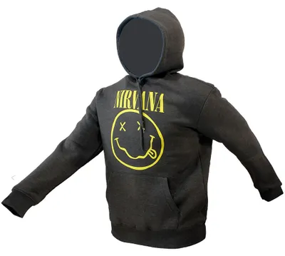 Obrázek produktu pro Mikina s kapucí Nirvana Classic Smiley Logo – XXL