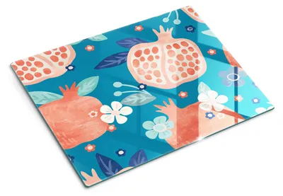 Imagen del producto de Tabla de cortar de vidrio - 40x30 cm - Tabla para la cocina - Vidrio templado - Protector para encimeras - Tabla para servir - Resistente al calor - Ideal para frutas