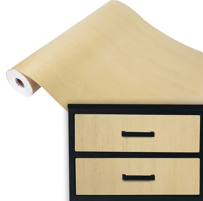 Produktbild von Klebefolie Möbel 45x100 cm - Esche Hell - Möbelfolie selbstklebend in Holzoptik - Folie für Möbel zur schnellen Renovierung von Türen und Schränken - Möbelfolie dekorativ und pflegeleicht