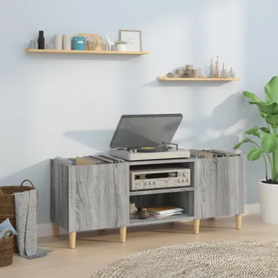 Produktbild von The Living Store Plattenschrank Grau Sonoma 121x38x48 cm Holzwerkstoff