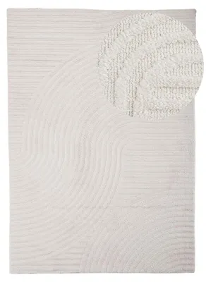 Produktbild von Teppich Holly Zen flauschig weicher Teppich in Creme 140x200 cm | für Wohnzimmer, Schlafzimmer & Kinderzimmer