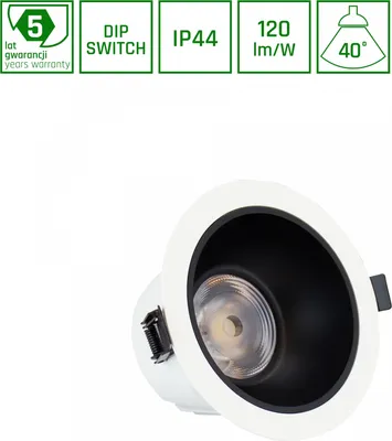 Produktbild von ORBITO LED Einbaustrahler Ø139mm Badezimmer 6-20W 40° 4000K IP44 Blendfrei