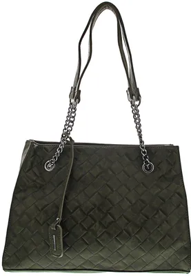 Produktbild von Rieker Damen Schultertasche Flechtoptik Kettendetail H1336, Farbe:Grün