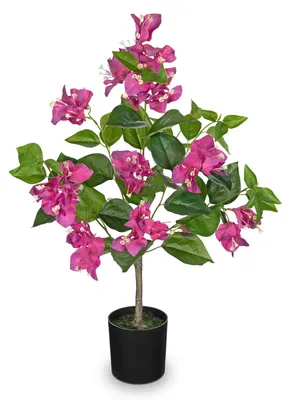 Kunstblume Bougainvillea 65 cm im Topf, künstliche Pflanze