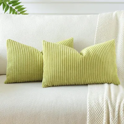 Immagine prodotto di 2 federe per cuscini, set da 2, 40x60 cm, verde chiaro