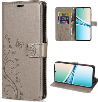 Produktbild von Hülle für Xiaomi Redmi Note 15 4G / 5G Handyhülle Wallet Case Klapphülle in Grau