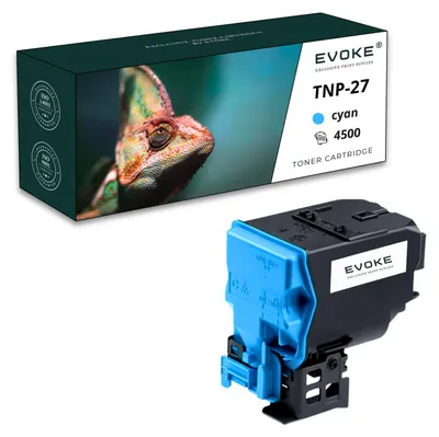 Immagine prodotto di Toner per Konica Minolta A0X-TNP27C A0X5453 Blu (ciano) | Sostituzione per C25 Ineo+ 25
