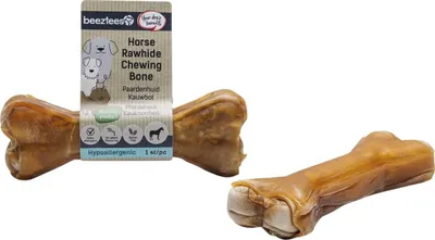Produktbild von Beeztees Hundesnack Pferdehaut Kauknochen, Maße: 12 cm