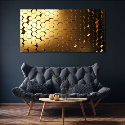 Produktbild von Coloray Bild aus Leinwand 140x70 Leinwand Dekoration - Hexagon