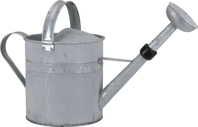 Produktbild von Gießkanne aus Zink mit Brause, rund, Landhausstil 6,5 Liter, Shabby-Look