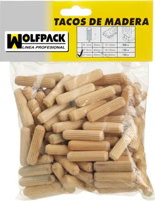 Immagine prodotto di Tassello di legno 8x40 mm. (sacchetto con 50 pezzi)