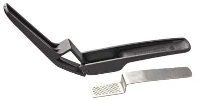 Knoblauchpresse Edelstahl schwarz 17,5 cm