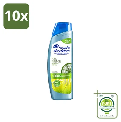 Produktbild von 10 x Head & Shoulders Anti-Schuppen-Shampoo Pure Intense Oil Control 250 ml - Großpackung - 10 Stücke