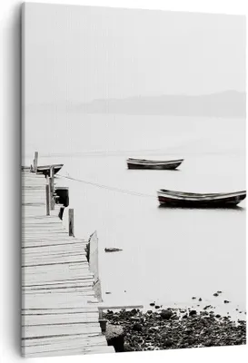 Produktbild von Bild auf Leinwand - Leinwandbild - Einteilig - Fußgängerbrücke See hongkong - 50x70cm - Wand Bild - Wanddeko - Wandbilder - Leinwanddruck - Wanddekoration - Leinwand bilder - Wandbild - PA50x70-3151
