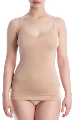 Produktbild von Q-EN Damen-Unterhemd mit Trägern aus Bambusspitze Q705