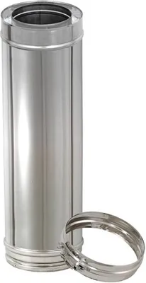 Produktbild von Schornstein Längenelement 500 mm Edelstahl DW DN 180