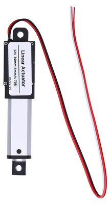 Zdjęcie produktu dla Liniowy napęd 30 mm, zasilanie 12 V DC, redukcja hałasu, zabezpieczenie przed zwarciem, wodoodporny, miniaturowy silnik elektryczny, prędkość 8 mm/s, siła ciągu 70 N