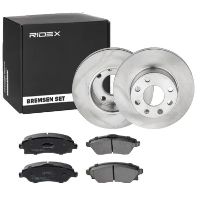 Produktbild von 2x BREMSSCHEIBEN mit Bremsscheiben und Bremsbelägen + BREMSBELÄGE