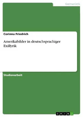 Produktbild von Amerikabilder in deutschsprachiger Exillyrik
