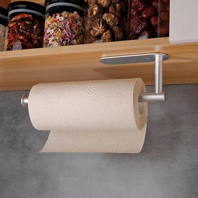 Obrázek produktu pro Samolepicí držák na papírové ručníky do kuchyně nebo koupelny – velké samolepicí držáky na papírové ručníky do kuchyně a koupelny