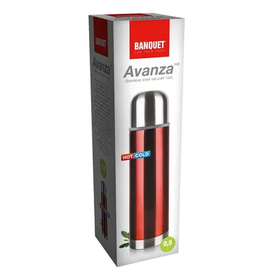Produktbild von Thermoskanne, Thermobecher, Edelstahl, rot Avanza 0,5 l