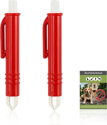 Produktbild von Zeckenzange für Hunde Zeckenpinzetten Zeckenzange für Hunde Katze Mensch 2er Set Zeckenpinzetten für Kinder und Haustier Sicherer Zeckenentferner