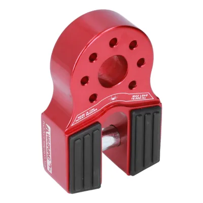 Produktbild von Flache Windenschäkelhalterung, 16000 lb Belastung, mit seitlichem Gummischutz, Aluminiumlegierung, universell für UTV, SUV, Pickup