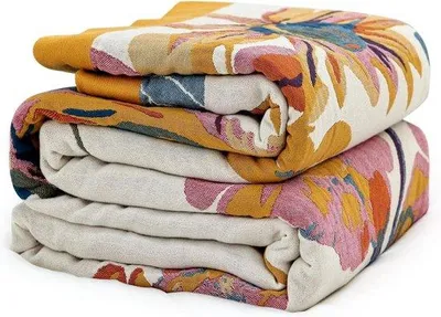 Obrázek produktu pro Boho deka, 1 kus, 100% bavlna, 150 x 200 cm, na postel, pohovku, piknik, kempovš¢nšª