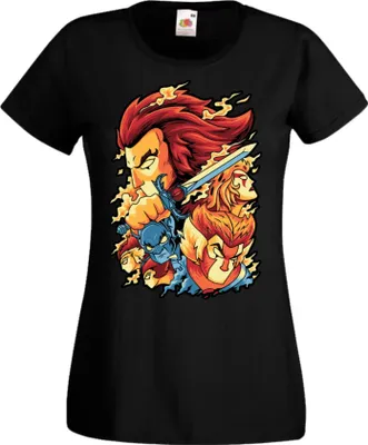 Obrázok produktu pre Dámske Tričko Anime Manga Thundercats 01, Lady M / čierna