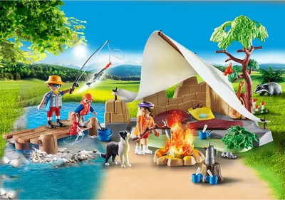 Immagine prodotto di PLAYMOBIL 70743 La famiglia in campeggio