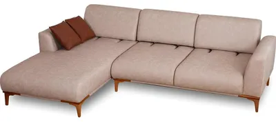 Produktbild von Beiges L-Form Ecksofa Wohnzimmer Designer Couch  Sitzmöbel Neu